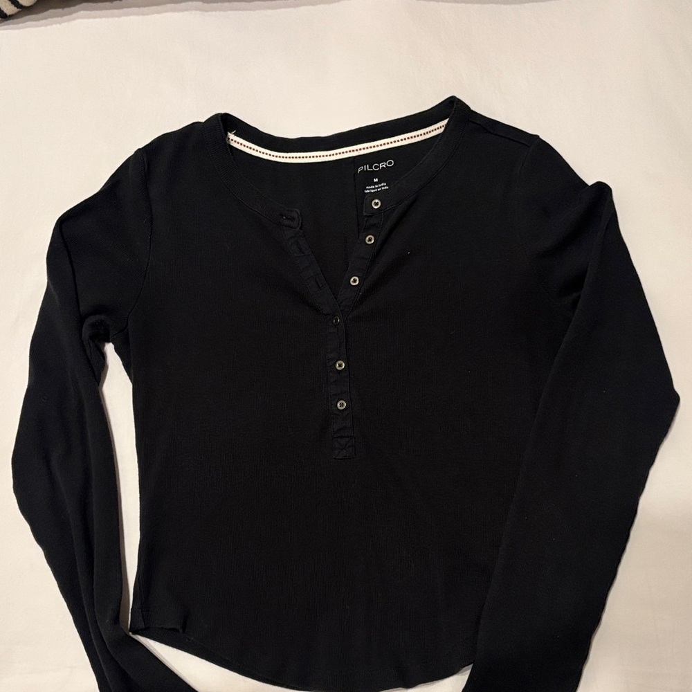Pilcro size M black Henley